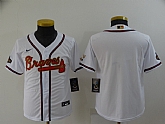 Youth Braves Blank White 2022 Gold Program Nike Cool Base Jersey,baseball caps,new era cap wholesale,wholesale hats